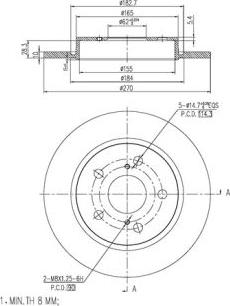 FI.BA FBD257 - Disque de frein cwaw.fr