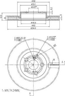 FI.BA FBD261 - Disque de frein cwaw.fr