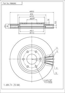 FI.BA FBD203 - Disque de frein cwaw.fr