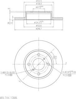 FI.BA FBD280 - Disque de frein cwaw.fr