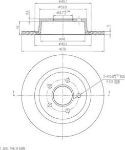 FI.BA FBD272 - Disque de frein cwaw.fr