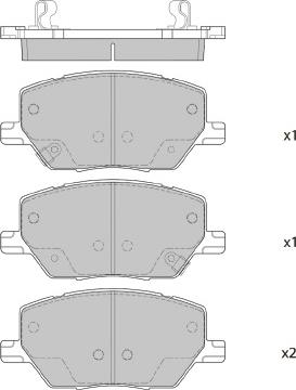 FI.BA FBP4404 - Kit de plaquettes de frein, frein à disque cwaw.fr