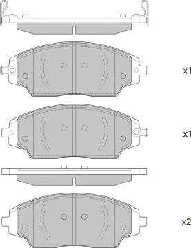 FI.BA FBP4406 - Kit de plaquettes de frein, frein à disque cwaw.fr