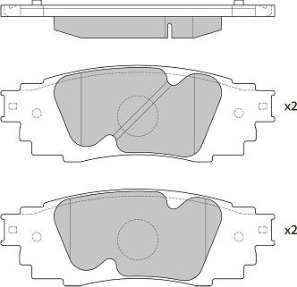 FI.BA FBP4419 - Kit de plaquettes de frein, frein à disque cwaw.fr