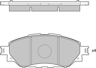 FI.BA FBP4420 - Kit de plaquettes de frein, frein à disque cwaw.fr