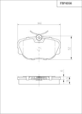 FI.BA FBP4056 - Kit de plaquettes de frein, frein à disque cwaw.fr