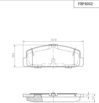 FI.BA FBP4052 - Kit de plaquettes de frein, frein à disque cwaw.fr