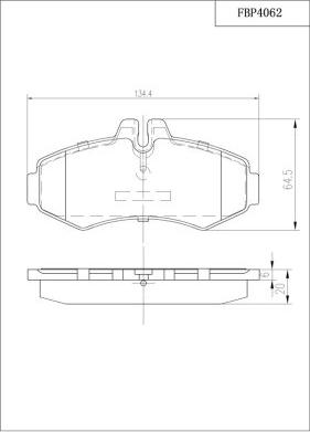 FI.BA FBP4062 - Kit de plaquettes de frein, frein à disque cwaw.fr