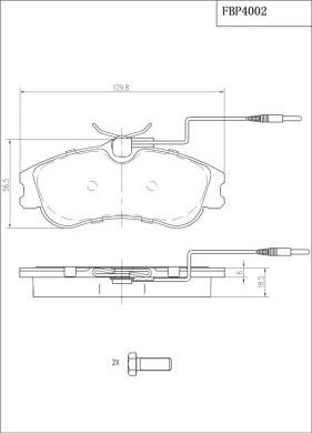 FI.BA FBP4002 - Kit de plaquettes de frein, frein à disque cwaw.fr