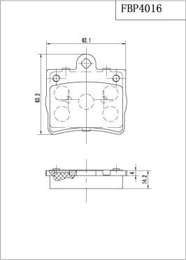 FI.BA FBP4016 - Kit de plaquettes de frein, frein à disque cwaw.fr