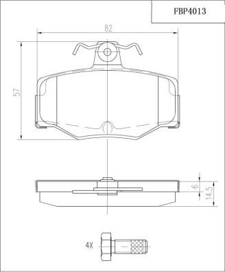 FI.BA FBP4013 - Kit de plaquettes de frein, frein à disque cwaw.fr