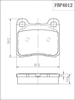 FI.BA FBP4012 - Kit de plaquettes de frein, frein à disque cwaw.fr