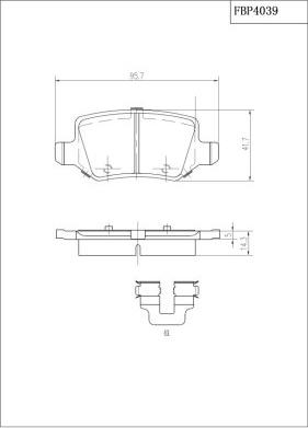 FI.BA FBP4039 - Kit de plaquettes de frein, frein à disque cwaw.fr