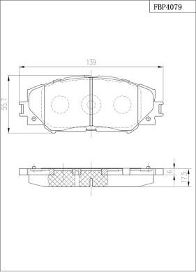 FI.BA FBP4079 - Kit de plaquettes de frein, frein à disque cwaw.fr