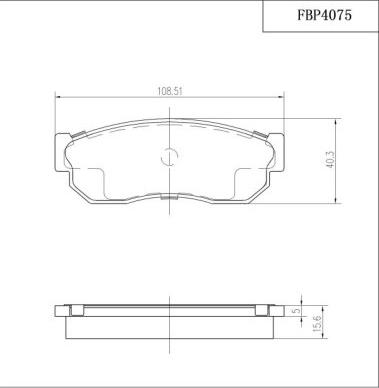 FI.BA FBP4075 - Kit de plaquettes de frein, frein à disque cwaw.fr