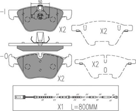 FI.BA FBP4199 - Kit de plaquettes de frein, frein à disque cwaw.fr