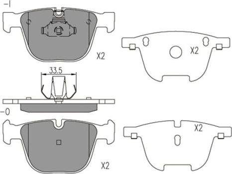 FI.BA FBP4194 - Kit de plaquettes de frein, frein à disque cwaw.fr