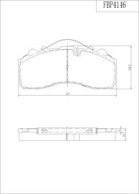 FI.BA FBP4146 - Kit de plaquettes de frein, frein à disque cwaw.fr