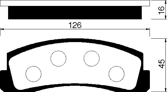 FI.BA FBP4154 - Kit de plaquettes de frein, frein à disque cwaw.fr