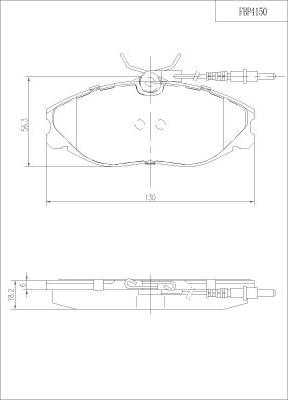 FI.BA FBP4150 - Kit de plaquettes de frein, frein à disque cwaw.fr