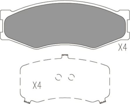 FI.BA FBP4168 - Kit de plaquettes de frein, frein à disque cwaw.fr