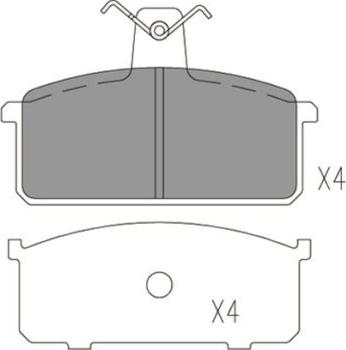 FI.BA FBP4167 - Kit de plaquettes de frein, frein à disque cwaw.fr