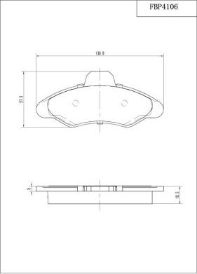 FI.BA FBP4106 - Kit de plaquettes de frein, frein à disque cwaw.fr