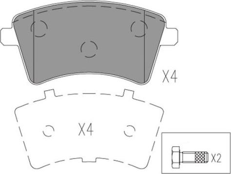 FI.BA FBP4184 - Kit de plaquettes de frein, frein à disque cwaw.fr