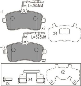 FI.BA FBP4182 - Kit de plaquettes de frein, frein à disque cwaw.fr