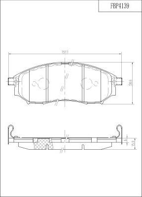 FI.BA FBP4139 - Kit de plaquettes de frein, frein à disque cwaw.fr