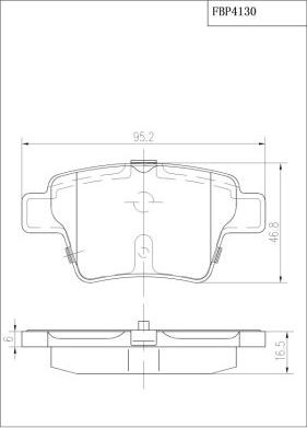 FI.BA FBP4130 - Kit de plaquettes de frein, frein à disque cwaw.fr