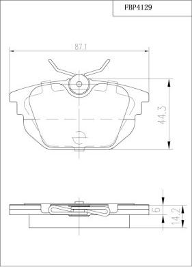 FI.BA FBP4129 - Kit de plaquettes de frein, frein à disque cwaw.fr