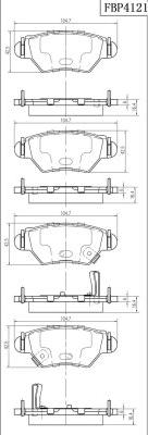 FI.BA FBP4121 - Kit de plaquettes de frein, frein à disque cwaw.fr