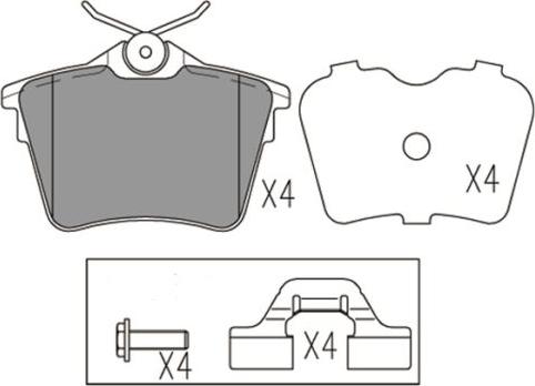 FI.BA FBP4172 - Kit de plaquettes de frein, frein à disque cwaw.fr