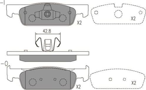 FI.BA FBP4177 - Kit de plaquettes de frein, frein à disque cwaw.fr