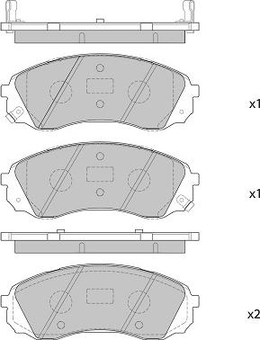 FI.BA FBP4395 - Kit de plaquettes de frein, frein à disque cwaw.fr