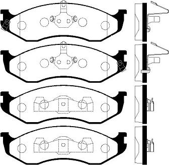 FI.BA FBP4336 - Kit de plaquettes de frein, frein à disque cwaw.fr