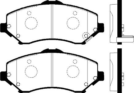 FI.BA FBP4338 - Kit de plaquettes de frein, frein à disque cwaw.fr