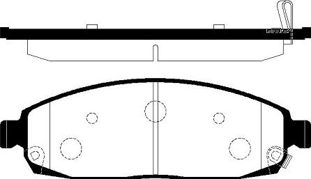 Japanparts JPAK18AF - Kit de plaquettes de frein, frein à disque cwaw.fr