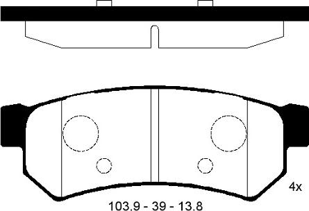 FI.BA FBP4269 - Kit de plaquettes de frein, frein à disque cwaw.fr