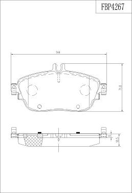 FI.BA FBP4267 - Kit de plaquettes de frein, frein à disque cwaw.fr