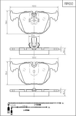 FI.BA FBP4212 - Kit de plaquettes de frein, frein à disque cwaw.fr