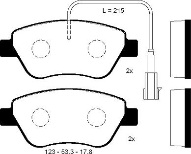 FI.BA FBP4271 - Kit de plaquettes de frein, frein à disque cwaw.fr