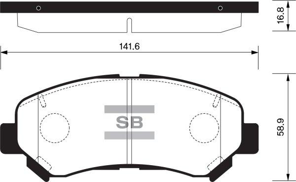 FI.BA FBP1451 - Kit de plaquettes de frein, frein à disque cwaw.fr