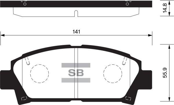 FI.BA FBP1466 - Kit de plaquettes de frein, frein à disque cwaw.fr