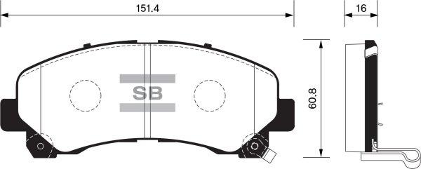 FI.BA FBP1409 - Kit de plaquettes de frein, frein à disque cwaw.fr