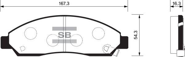 FI.BA FBP1408 - Kit de plaquettes de frein, frein à disque cwaw.fr