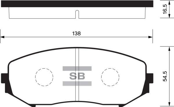 FI.BA FBP1416 - Kit de plaquettes de frein, frein à disque cwaw.fr