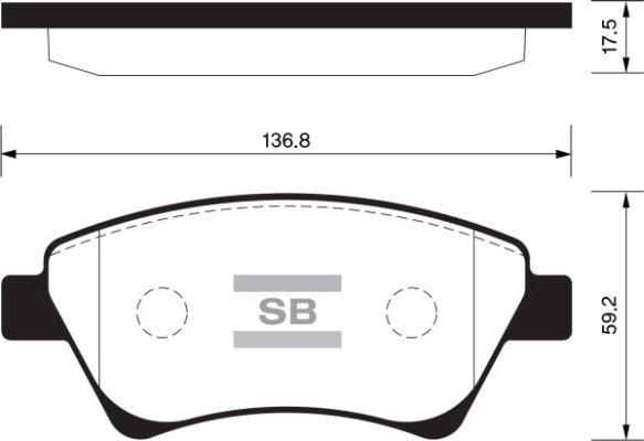 FI.BA FBP1413 - Kit de plaquettes de frein, frein à disque cwaw.fr