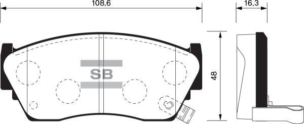 FI.BA FBP1489 - Kit de plaquettes de frein, frein à disque cwaw.fr